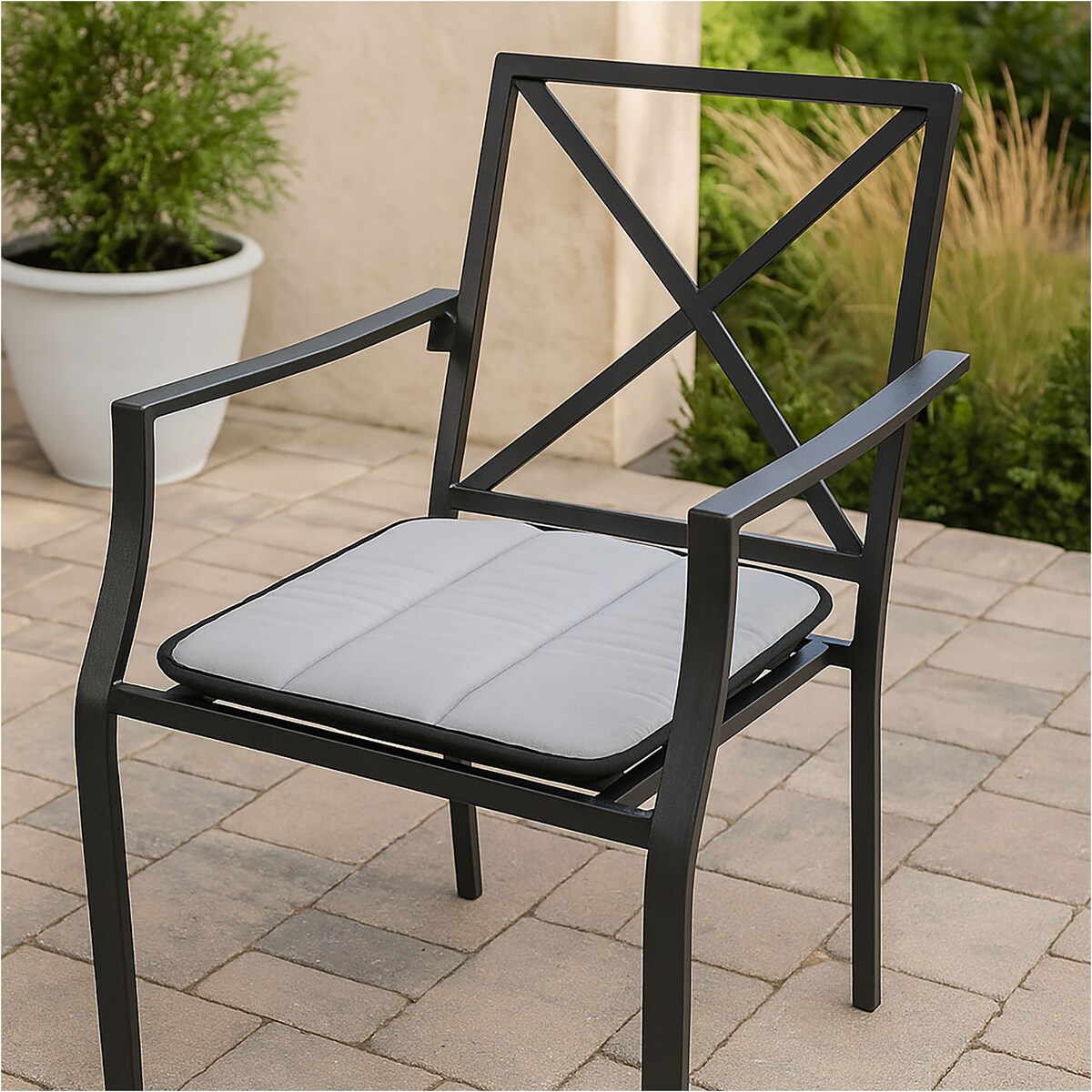 Poduszka Pikowana Z Pianki Wodoodporna Na Ławkę Krzesło Leżak 50X50 Cm