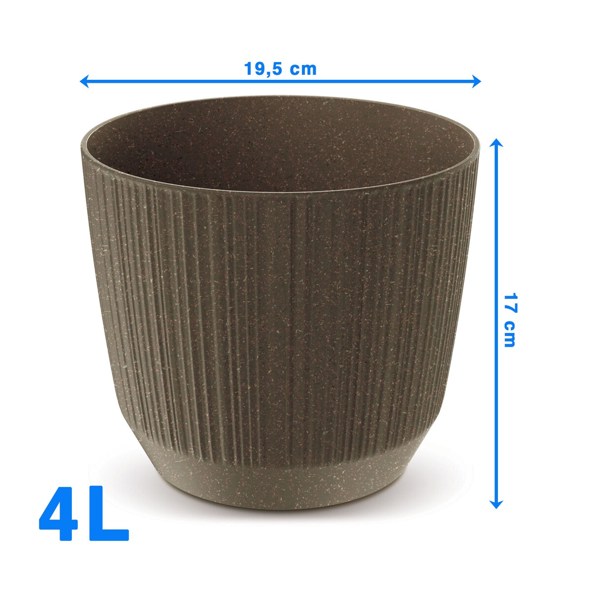 Doniczka Osłonka Domowa 19,5 Cm Ryfo Na Stół Parapet Do Domu Kawa