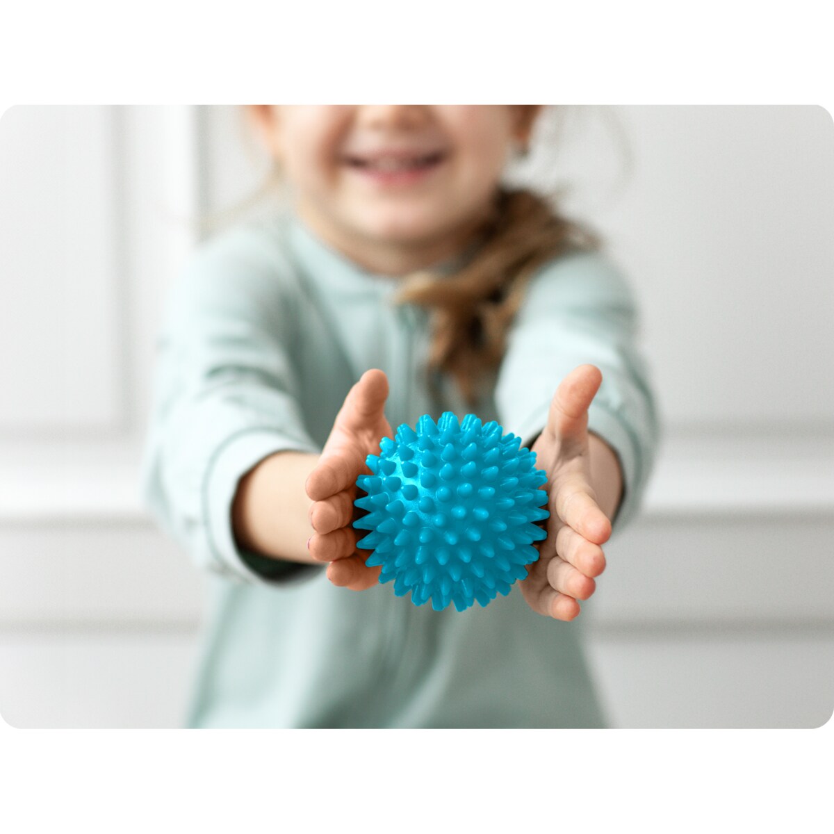 Piłka z kolcami do masażu fitness roller twarda Neo-Sport