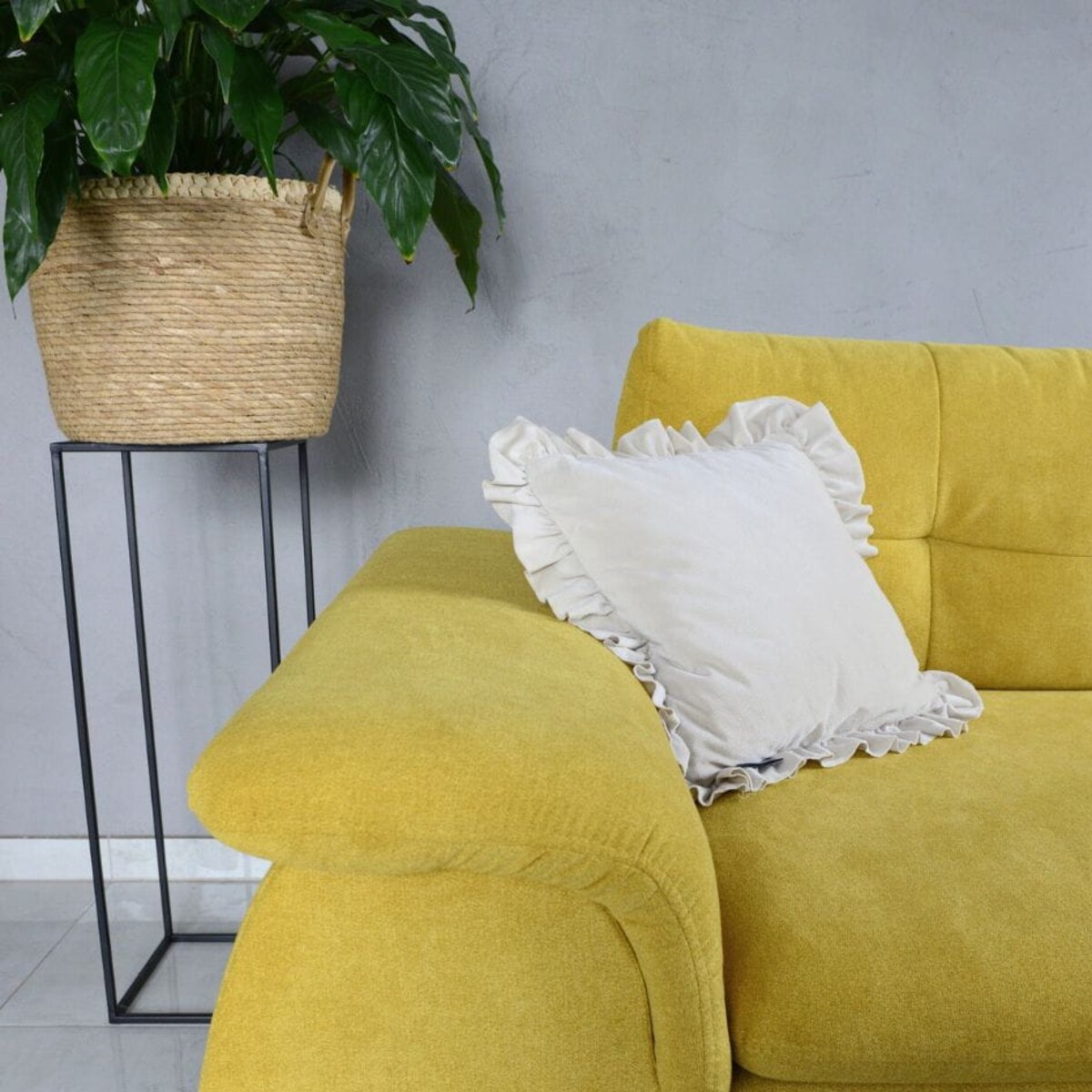 Poszewka Pościel Na Poduszkę Jasiek Z Falbanką 40X40 Jasny Beż