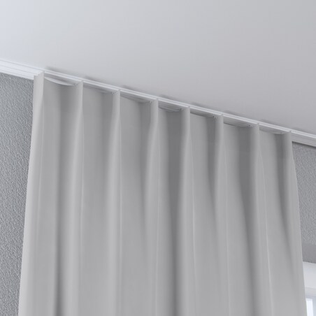 Zasłona na haczykach flex pojedynczych 130x260 srebrny