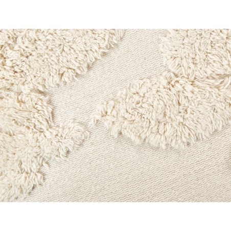 Puf bawełniany 45 x 45 x 45 cm beżowy MULTAN