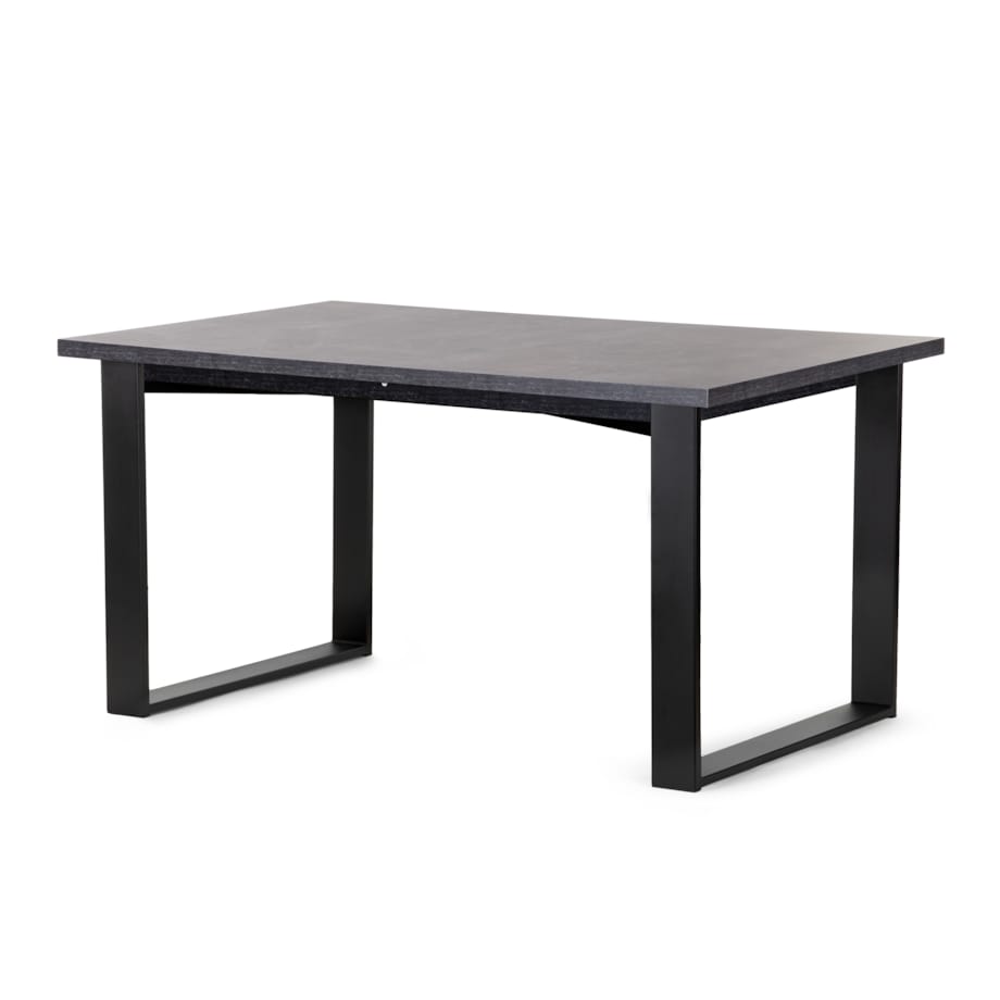 KONSIMO CETO Rozkładany stół w industrialnym stylu matowy szary
