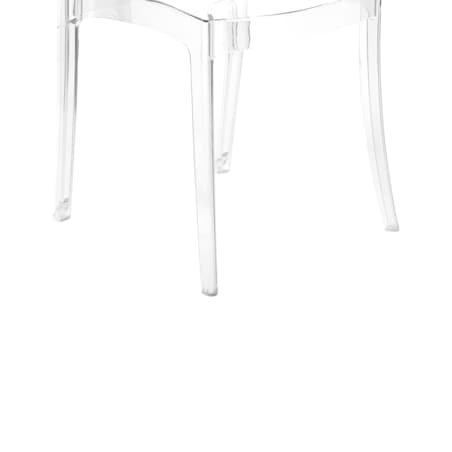 Zestaw 2 krzeseł do jadalni przezroczysty COVINGTON