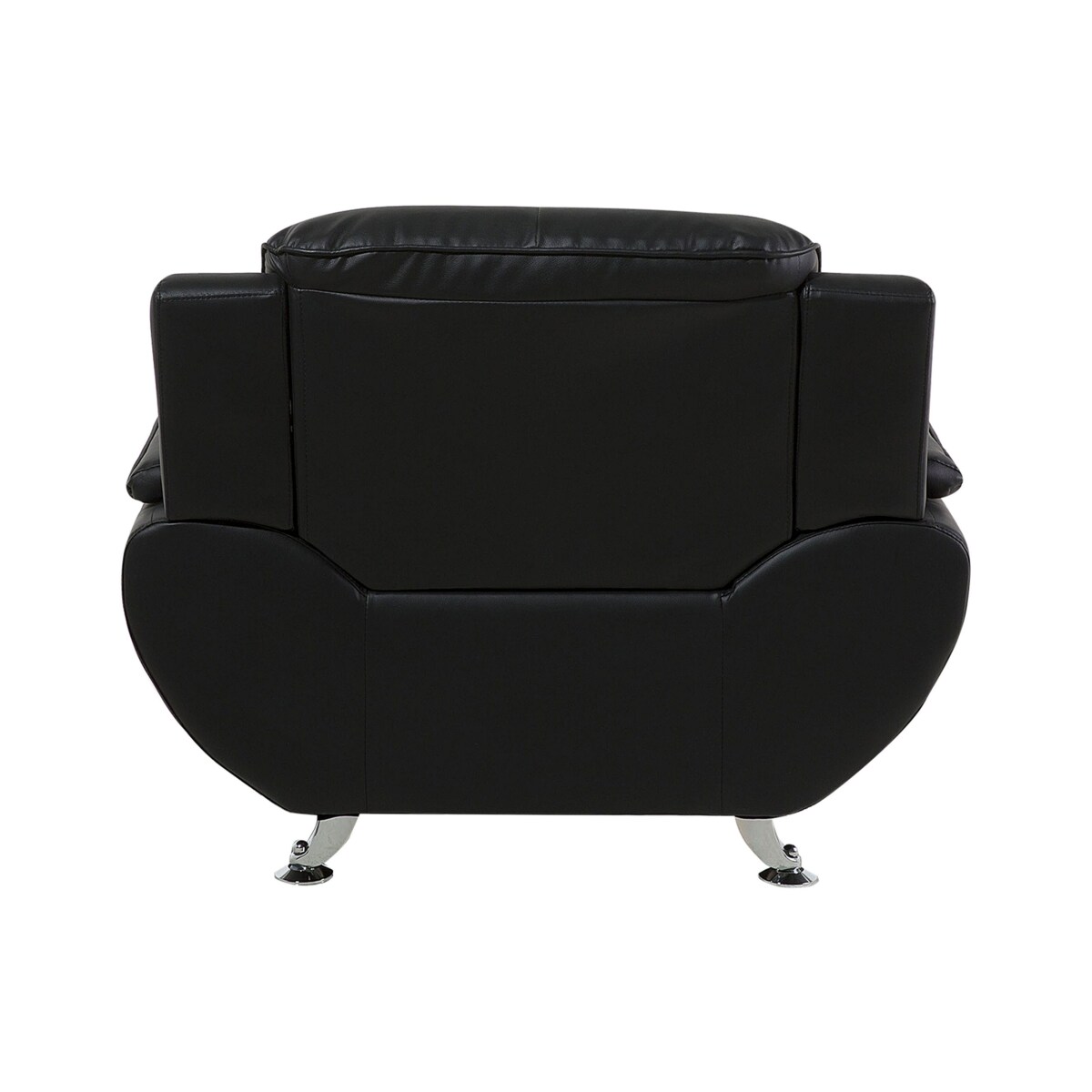 Fotel wypoczynkowy Skóra ekologiczna Czarny LEIRA