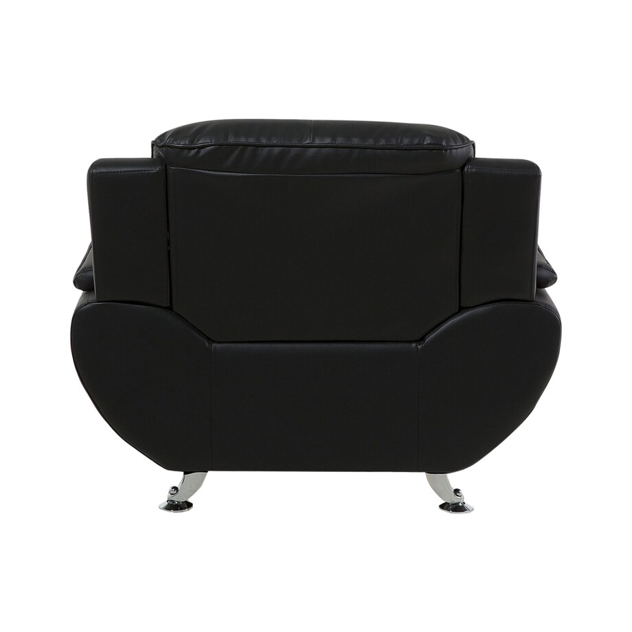 Fotel wypoczynkowy Skóra ekologiczna Czarny LEIRA