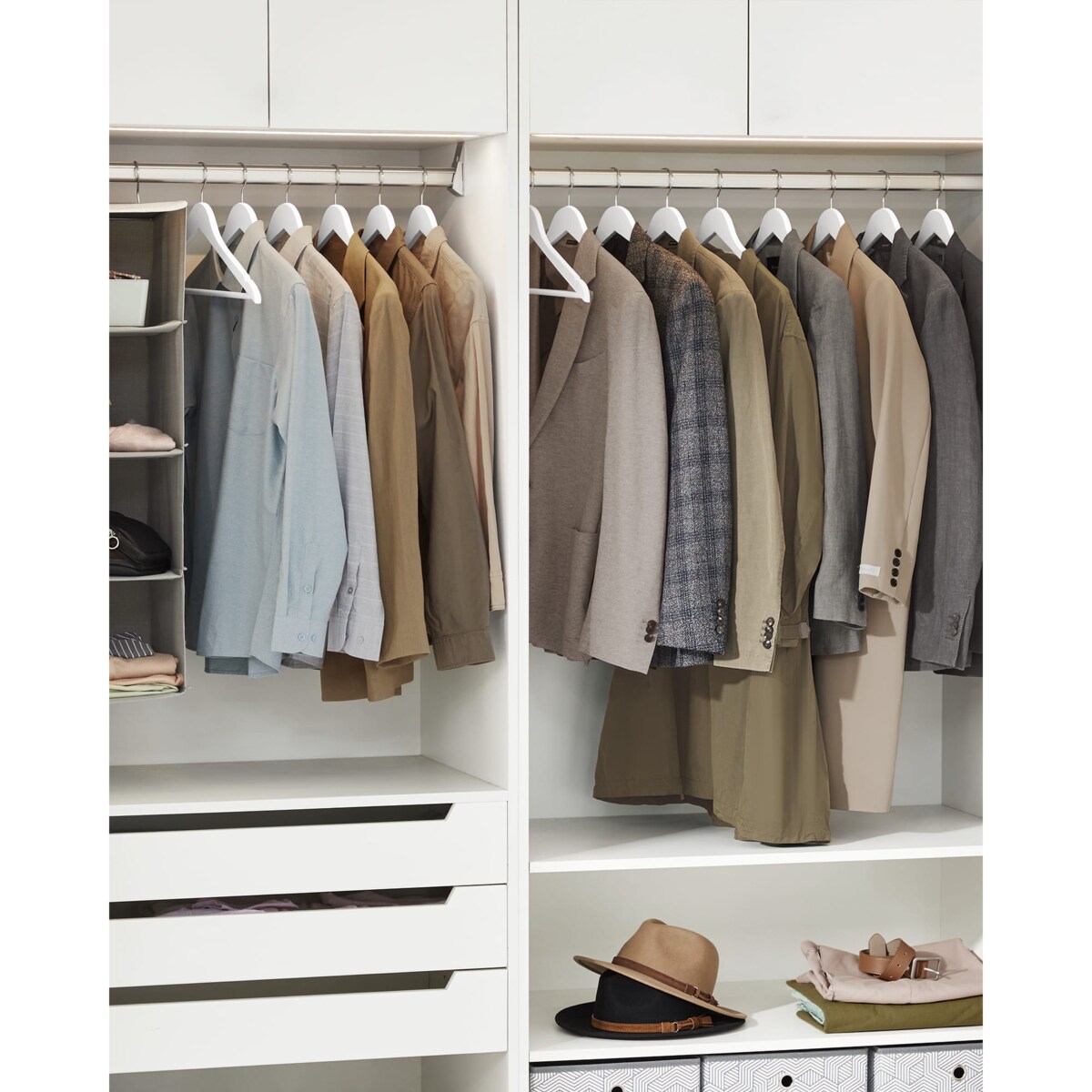 Wieszaki Drewniane Na Ubrania Komplet 10Szt Biały