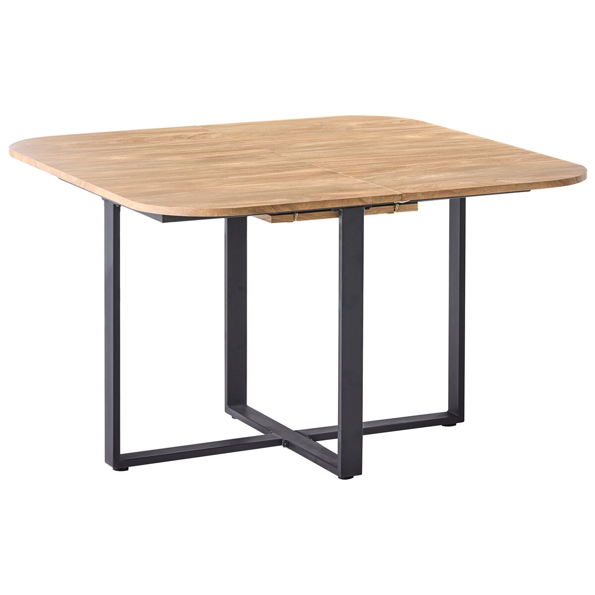 Stół do jadalni rozkładany COOPER Brązowy 120/160 cm 120 cm