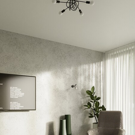 Żyrandol SUPEŁ 3 czarny