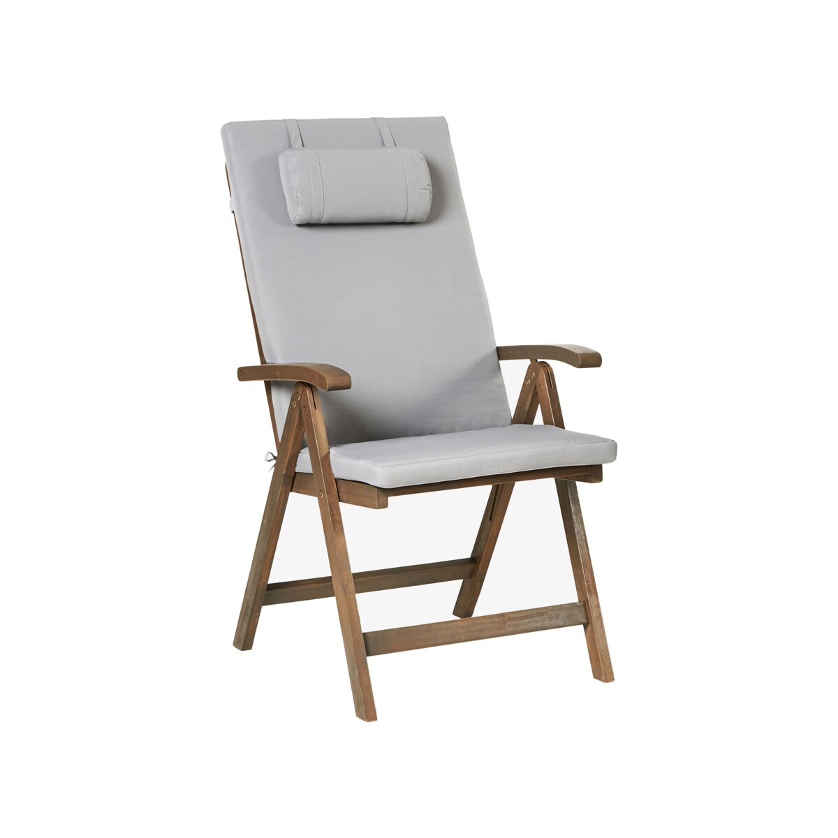 Zestaw ogrodowy dla 6 osób AMANTEA PREMIUM Drewno akacjowe Jasnoszary