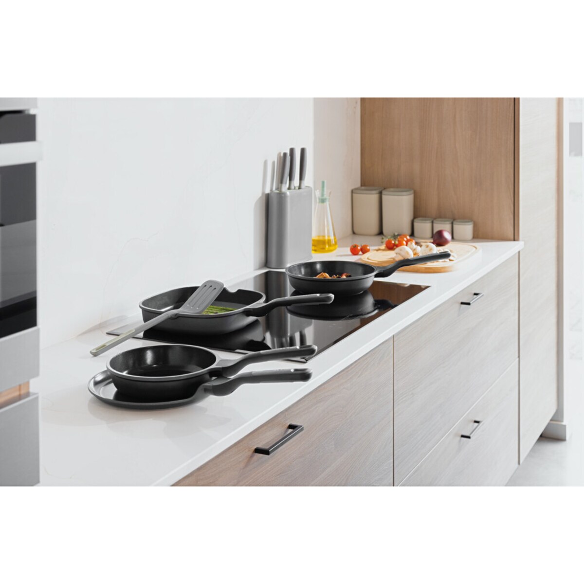 Zestaw patelni non-stick 4-el. Stone+ & łopatka Balance BergHOFF