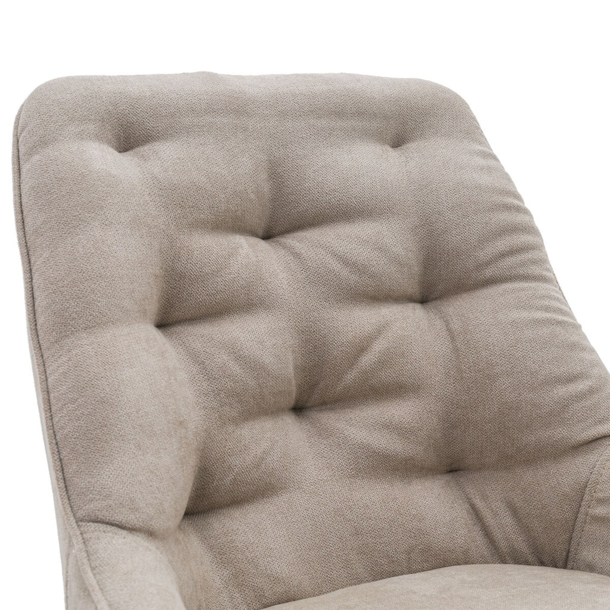 Krzesło tapicerowane LUMO beżowe czarne nogi do salonu biura