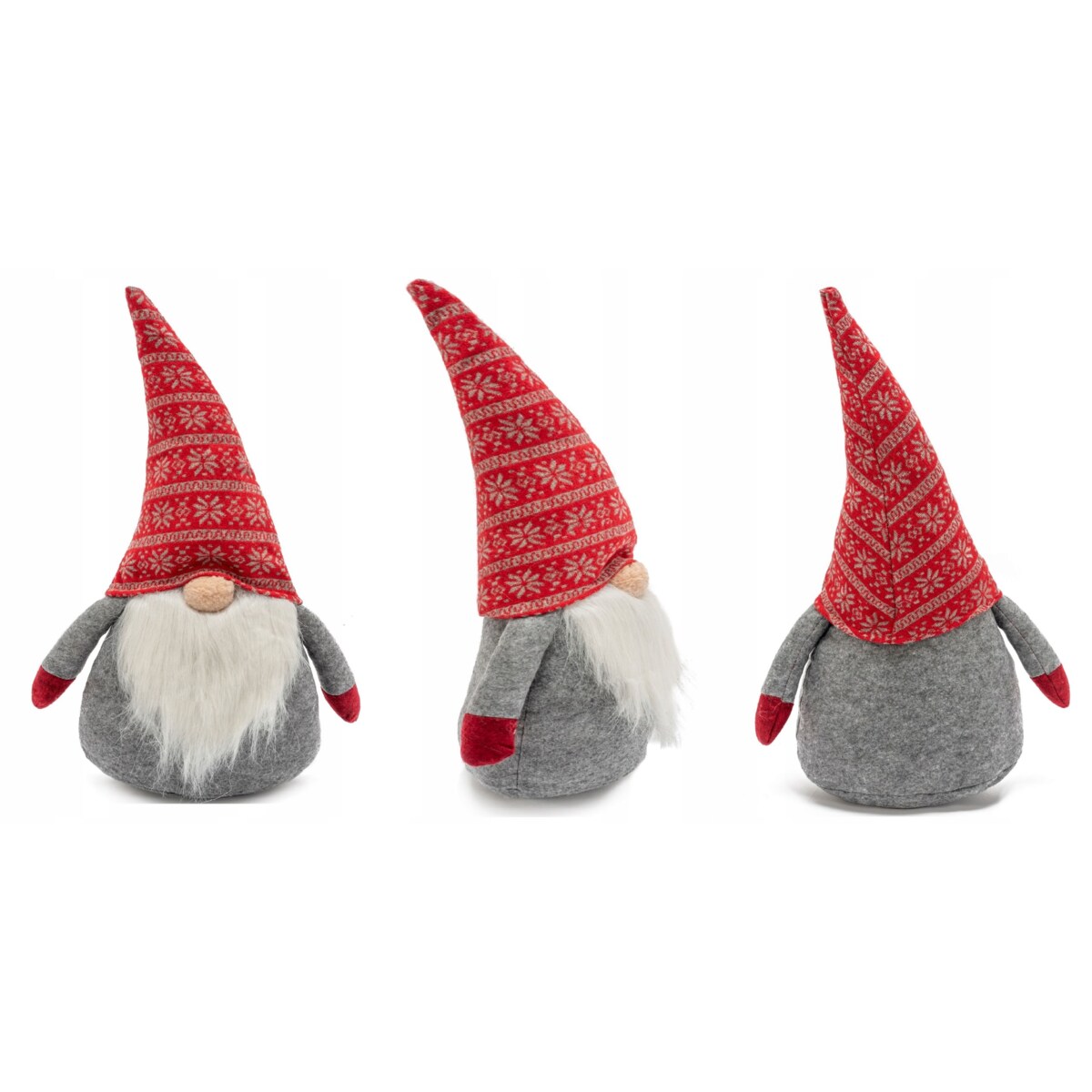 Skrzat świąteczny 40cm RED/GREY YX-019