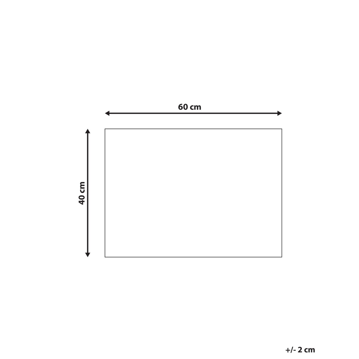 Wycieraczka kokosowa 40 x 60 cm naturalna ASIR