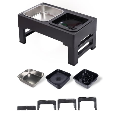 Zestaw 3 Misek Z Regulacją Wysokości Dla Zwierząt Nierozlewające Kot Pies
