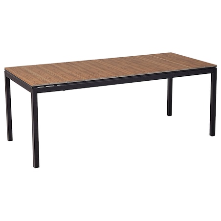 Stół ogrodowy rozkładany TOFANE 198/248 cm 90 cm Brązowy