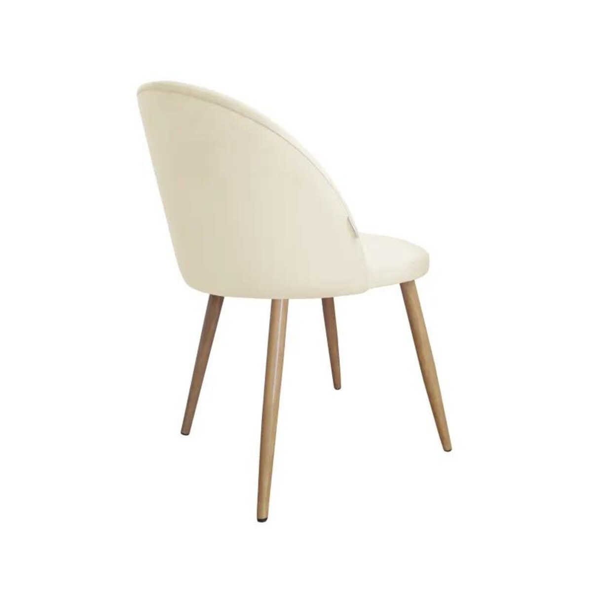 Krzesło CLAUDINE 2 VELVET ecru/dąb