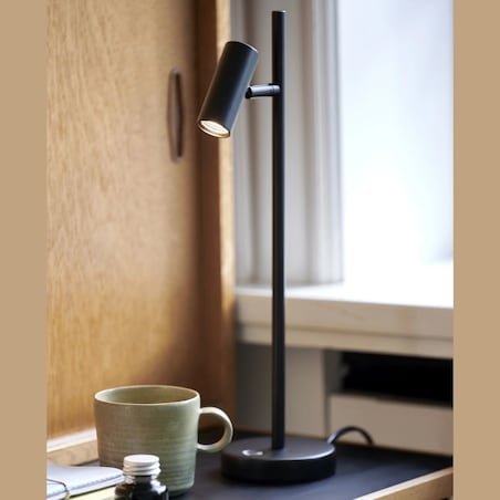 Minimalistyczna lampka stojąca Omari 2112245003 Nordlux regulowana czarna