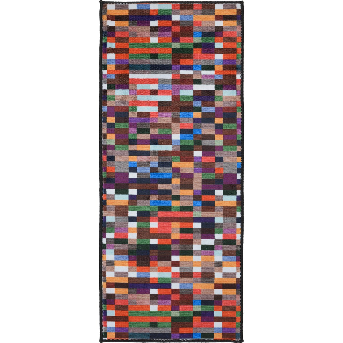 Dywan, chodnik nowoczesny geometryczny Piksel 65x130 cm e-floor wielokolorowy