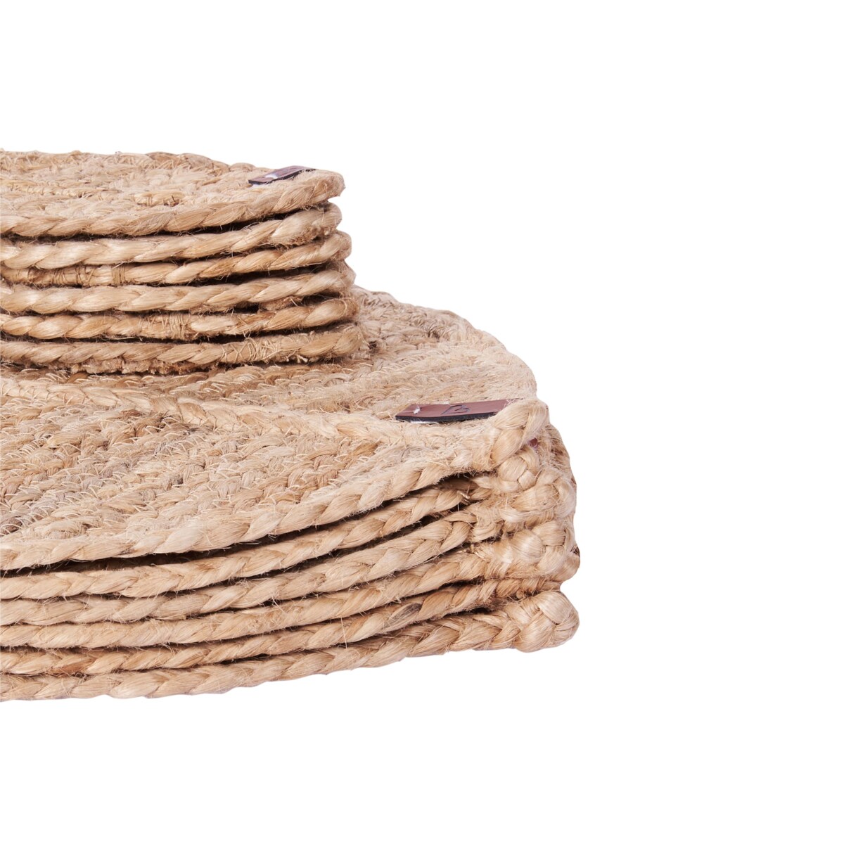 Zestaw 12 podkładek na stół PEPPERLEAF Juta Naturalny