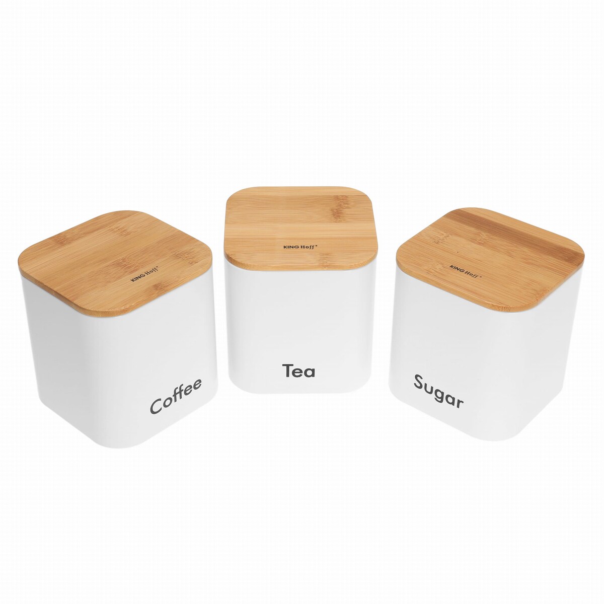 Chlebak w zestawie z 3 pojemnikami biały KINGHOFF