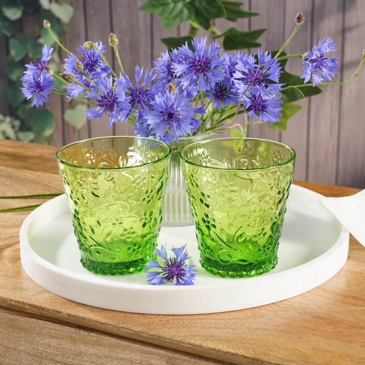 VILLA ITALIA Szklanka zielona 250 ml MURIEL