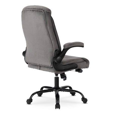 Fotel biurowy obrotowy ergonomiczny do biurka szary COMFORT