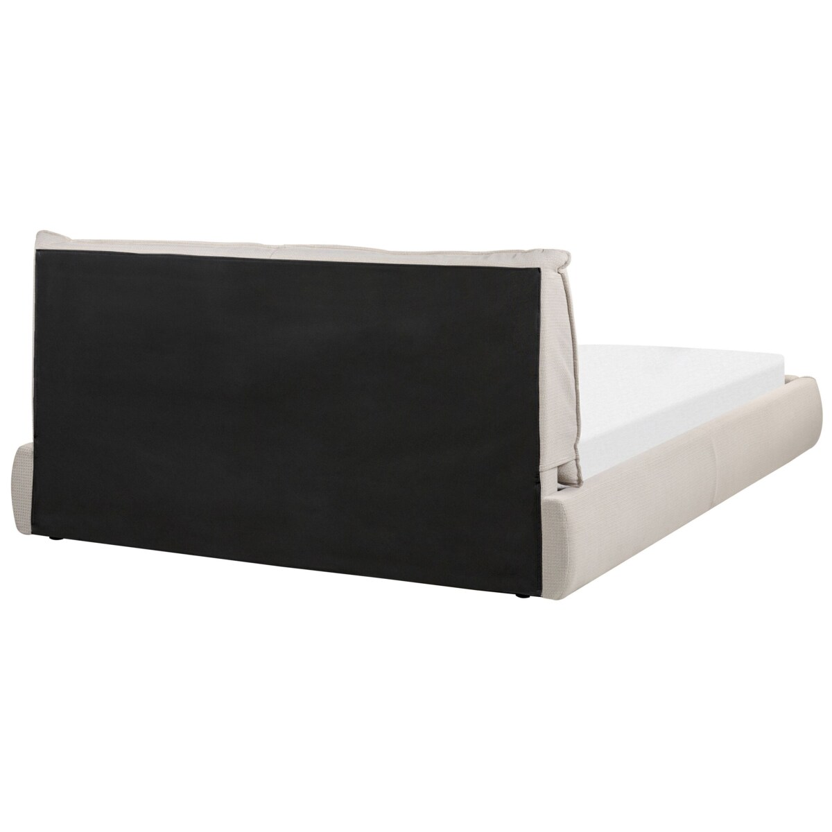 Łóżko wodne tapicerowane 160 x 200 cm beżowe VINAY