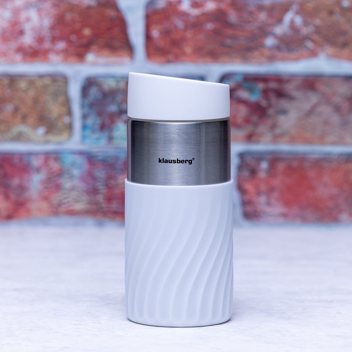 Kubek termiczny 300ml KLAUSBERG biały