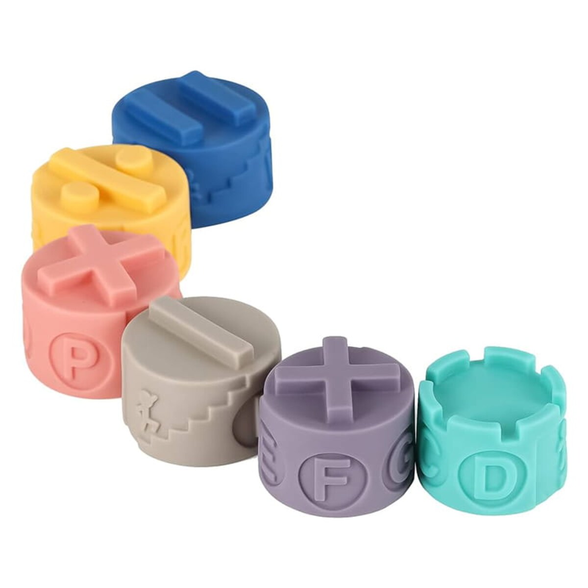 Wieża sensoryczna ze świnką - miękkie klocki