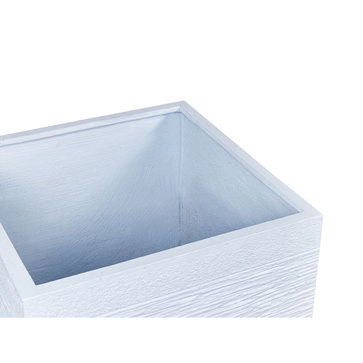 Doniczka kwadratowa 50 x 50 x 46 cm biała PAROS