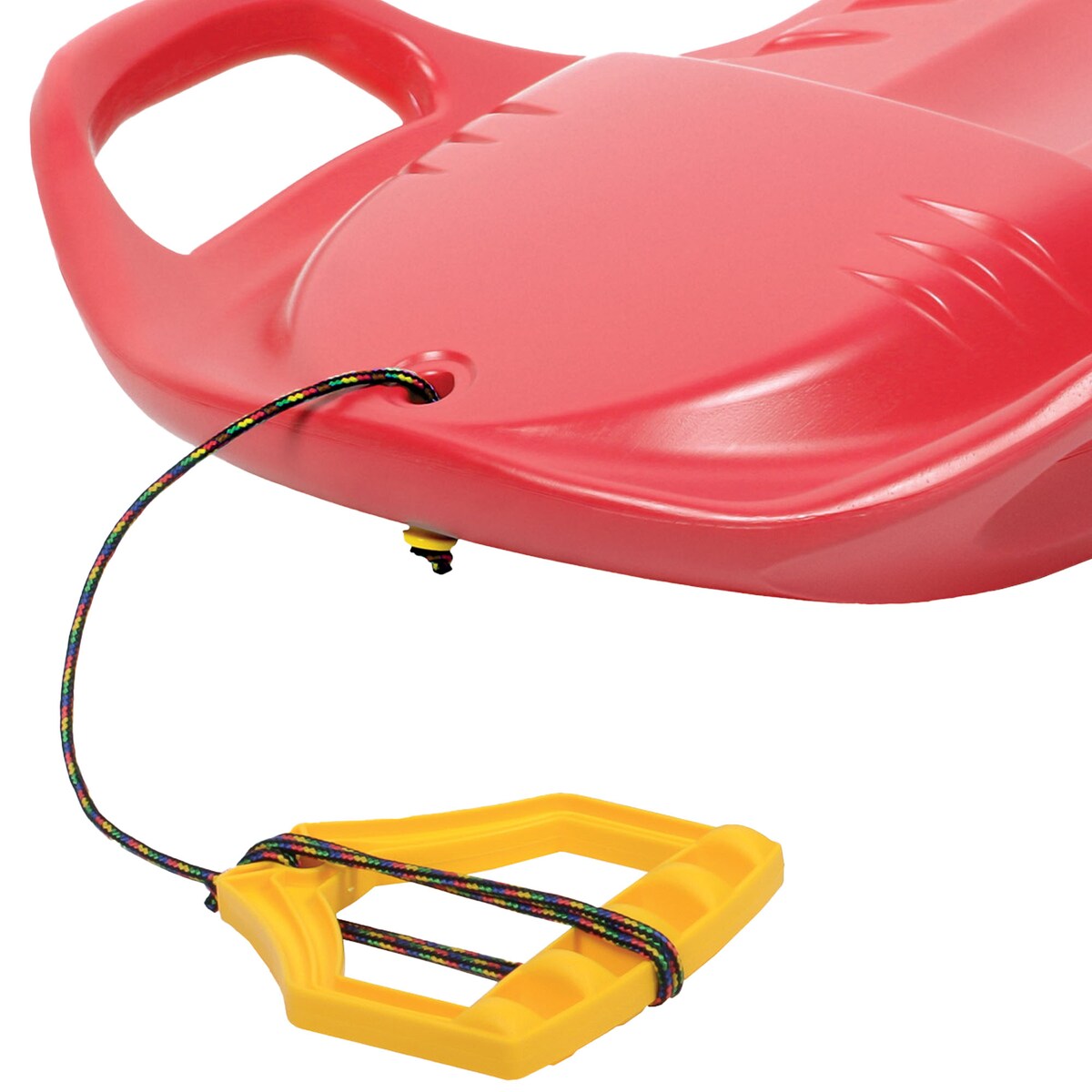 Sanki Na Śnieg Ślizg Jabłuszko Jabłko Ślizgacz Z Linką Uchwytami Dla Dzieci 58 Cm
