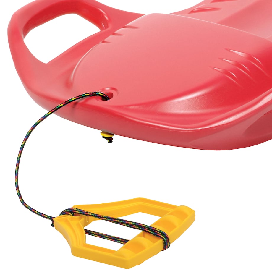 Sanki Na Śnieg Ślizg Jabłuszko Jabłko Ślizgacz Z Linką Uchwytami Dla Dzieci 58 Cm