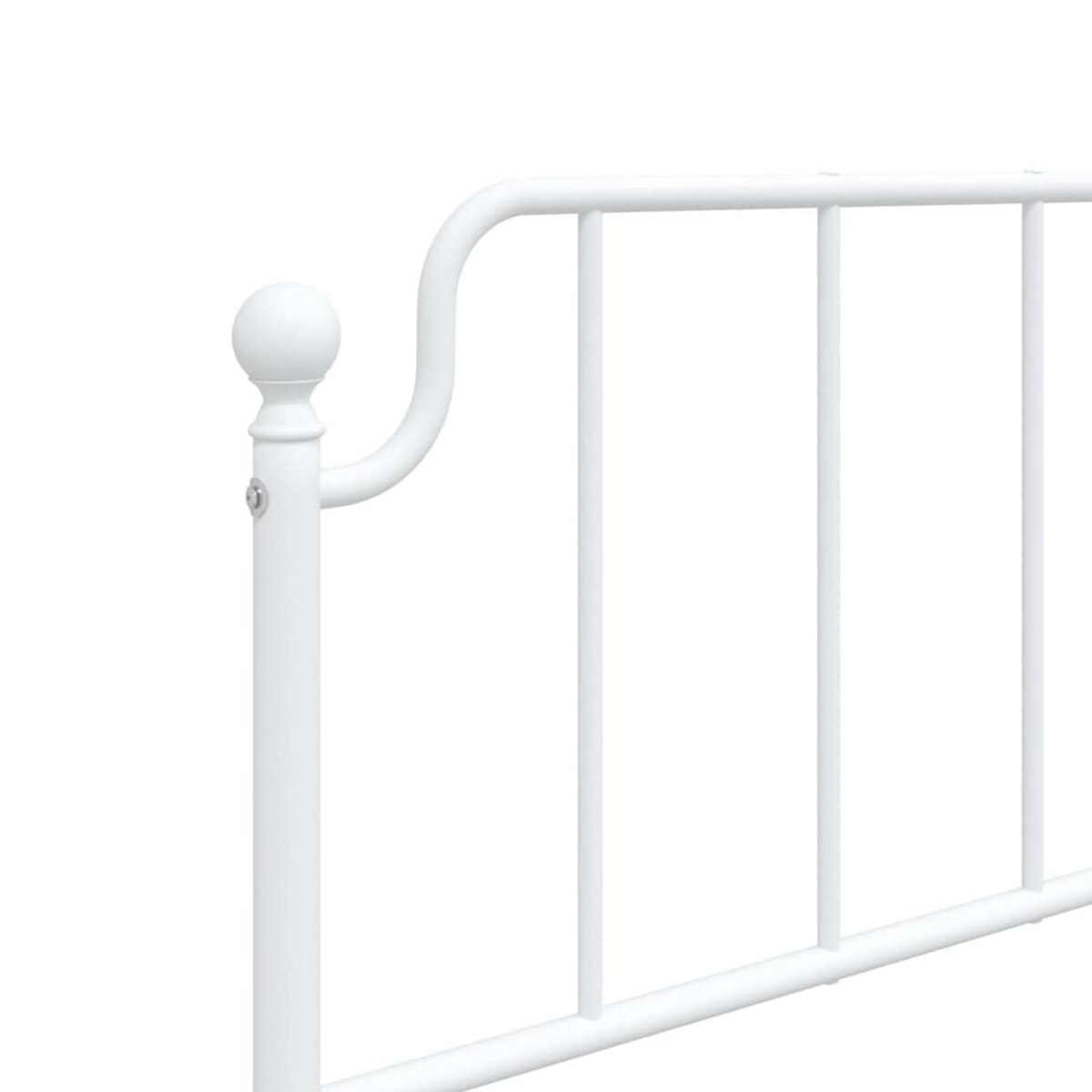 vidaXL Metalowe wymienne wezgłowie, białe, 100 cm