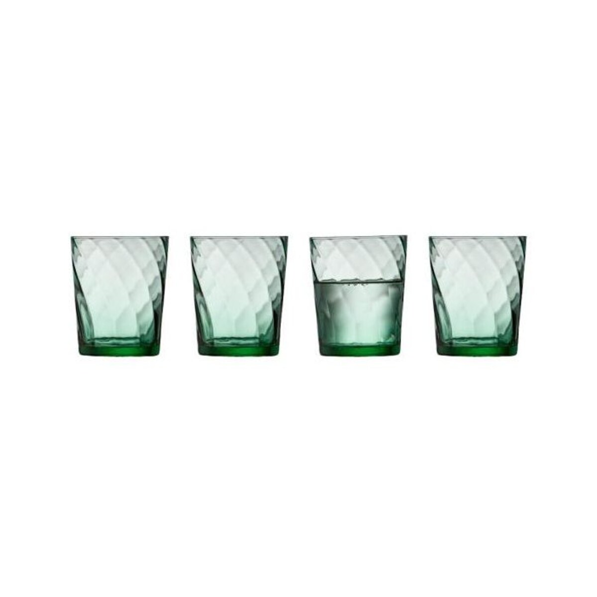Szklanki do wody 4 szt. Vienna 300 ml zielone 30187