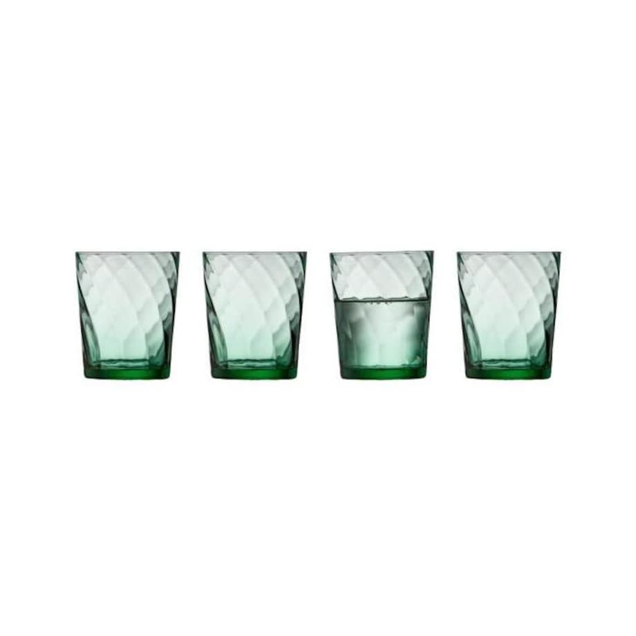 Szklanki do wody 4 szt. Vienna 300 ml zielone 30187
