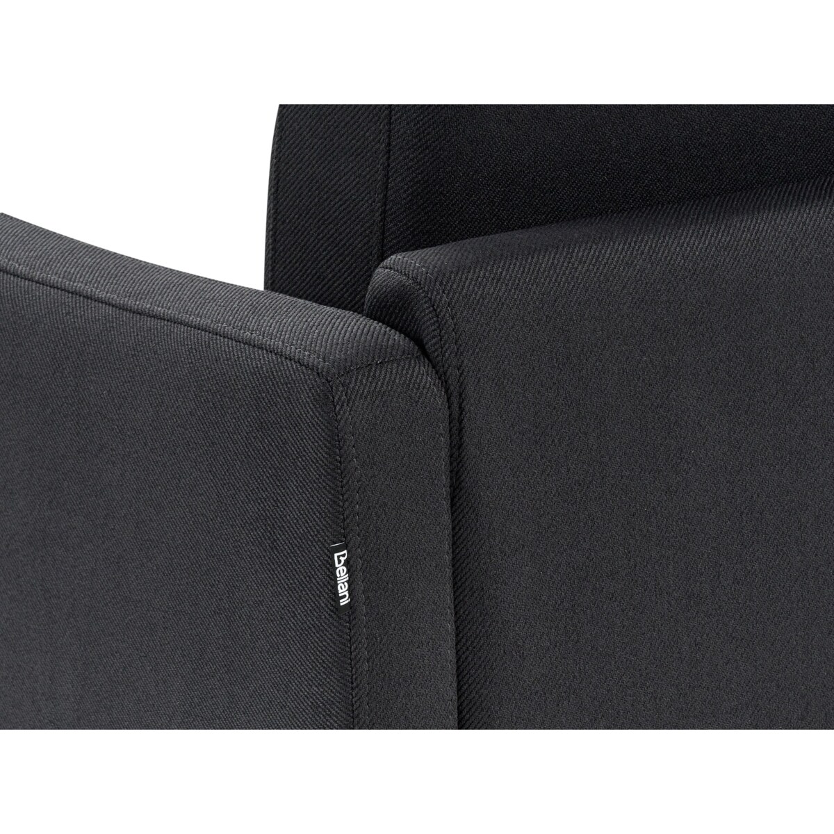 Sofa narożna prawostronna BREDA Czarny 2-osobowa Prawostronny