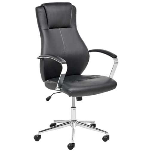 Fotel biurowy ADEPT Ekoskóra Czarny