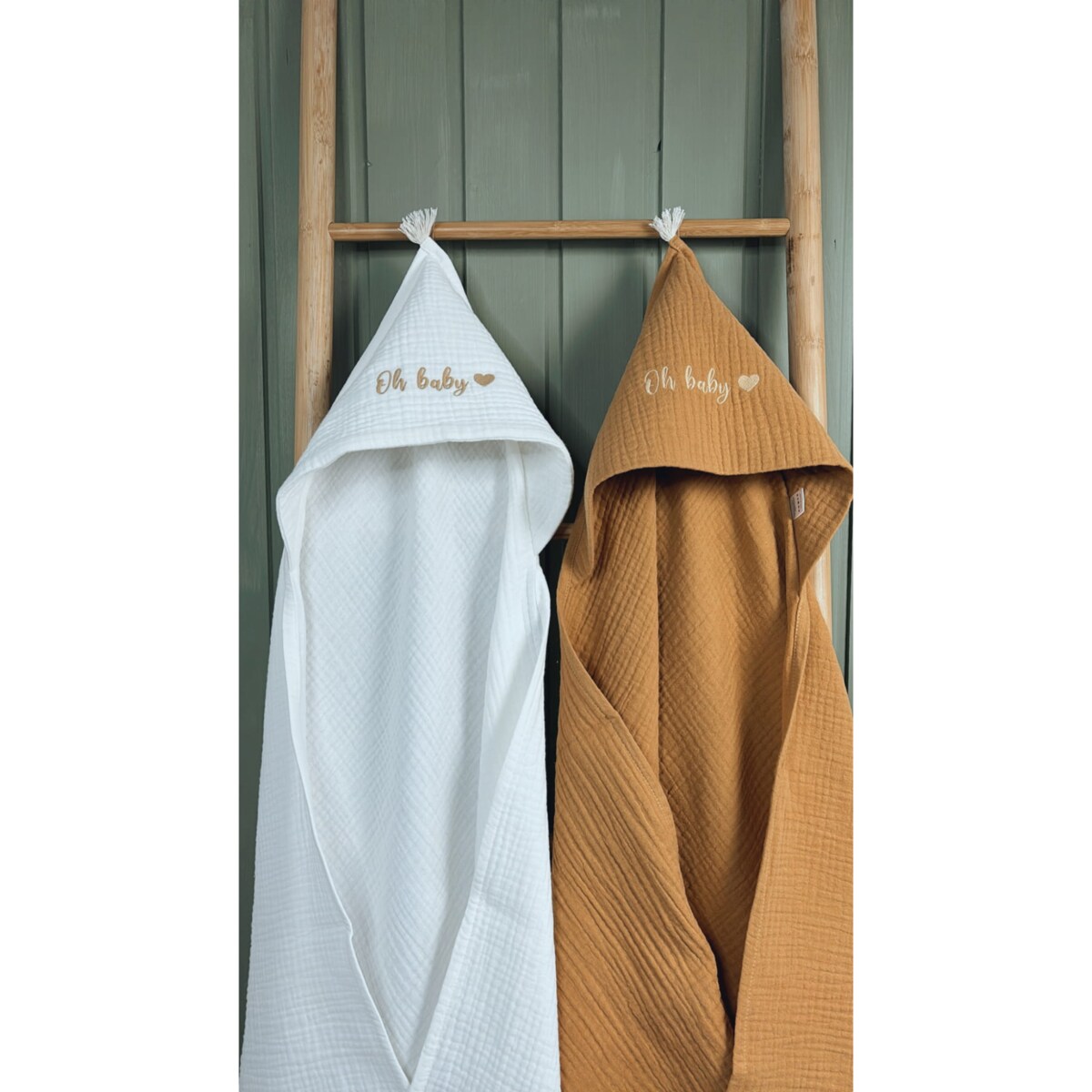 Ręcznik muślinowy ecru s