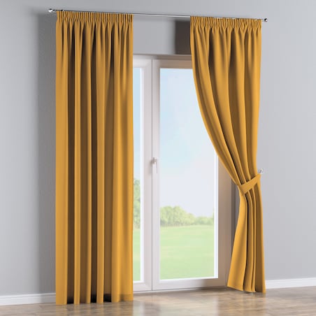 Zasłona na taśmie marszczącej 1 szt. 130x260 miodowy