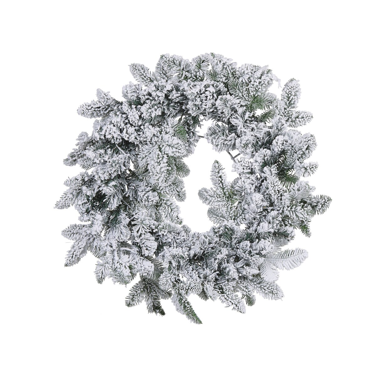 Ośnieżony wieniec świąteczny LED 70 cm biały SUNDO