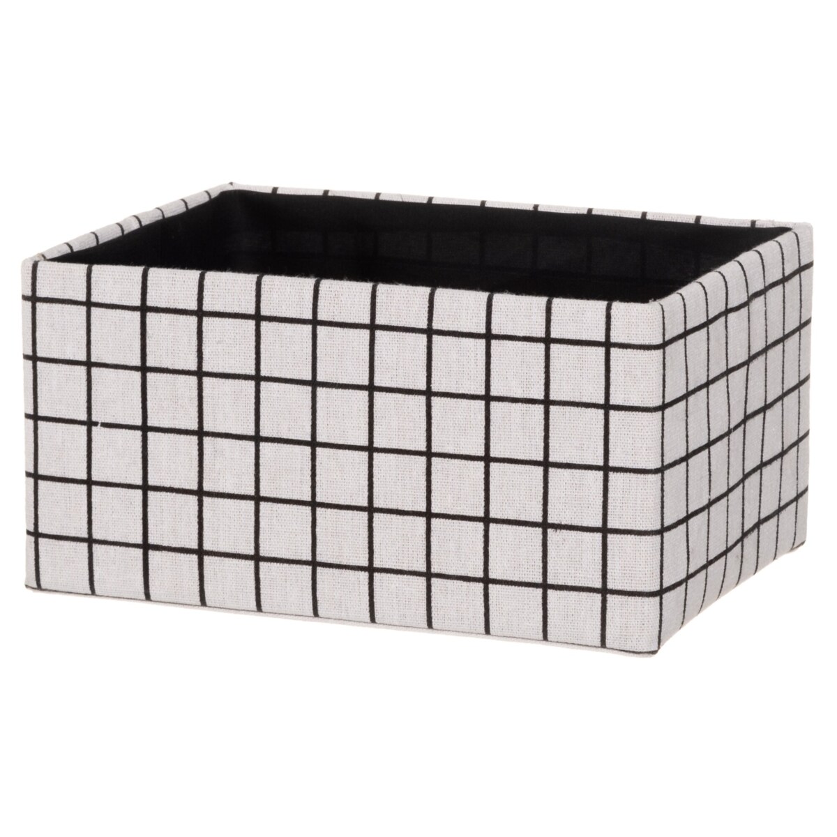 Tekstylne organizery w kratkę, 3 szt.