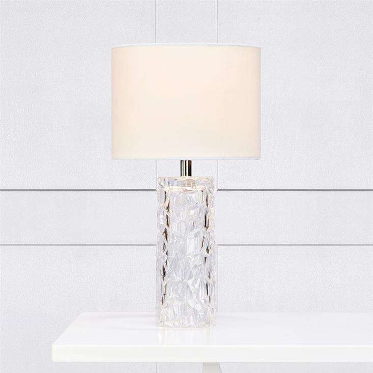 Nocna LAMPKA stojąca MADAME 107189 Markslojd abażurowa LAMPA stołowa biała