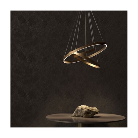 Wisząca lampa pierścienie Rim MOD058PL-L100BS3K Maytoni LED 115W 3000W mosiądz