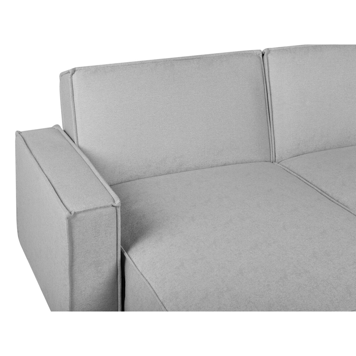 Narożnik prawostronny rozkładany jasnoszary ROMEDAL