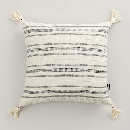 Poszewka na poduszkę Linea Graphite Tassel 45x45 cm, 45x45