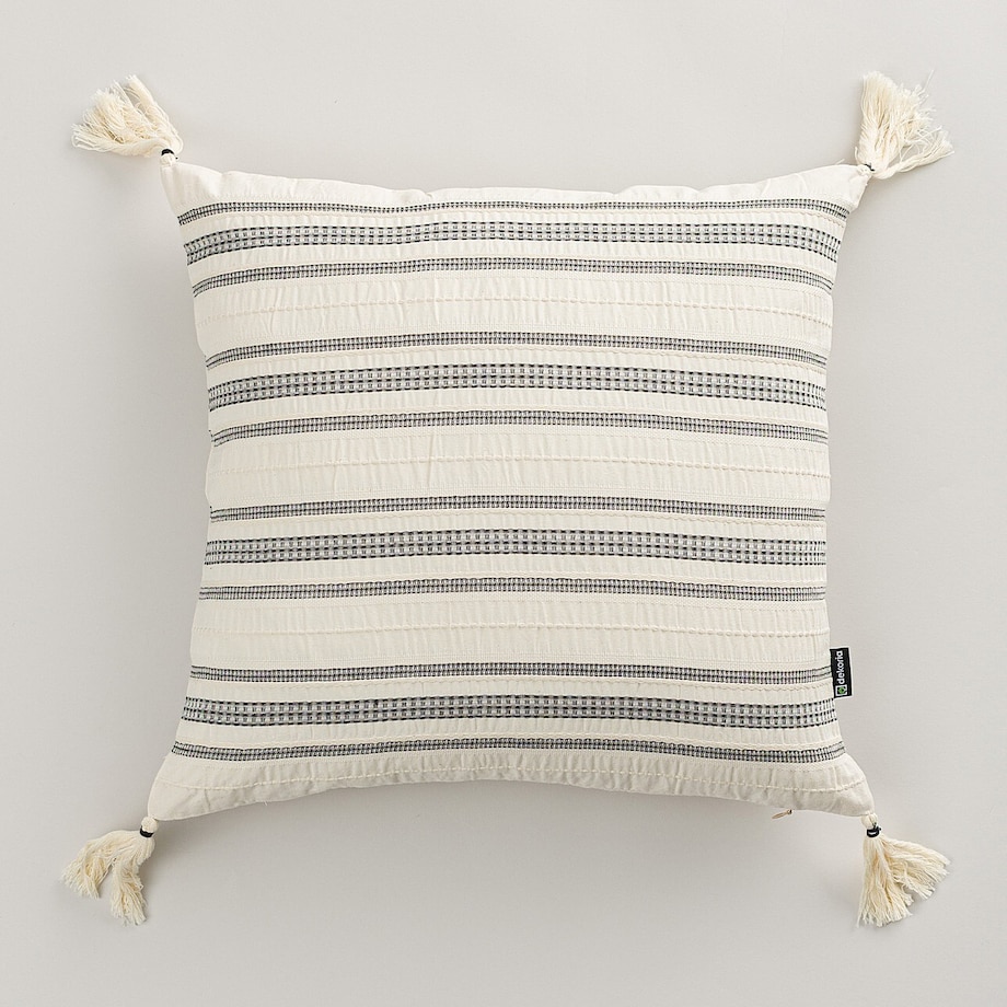 Poszewka na poduszkę Linea Graphite Tassel 45x45 cm, 45x45