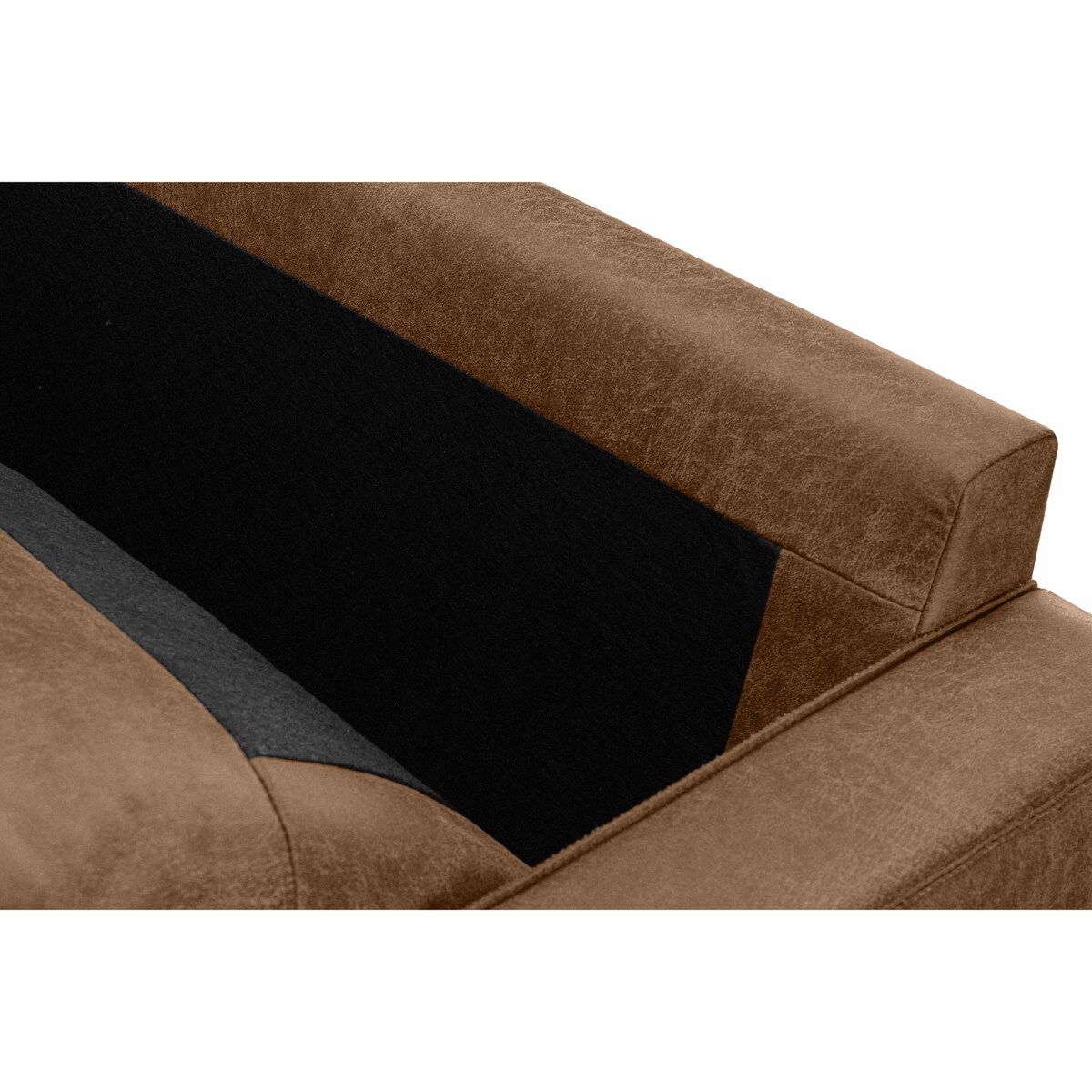 KONSIMO INVIA Wygodne krzesło w industrialnym stylu koloru brązowego