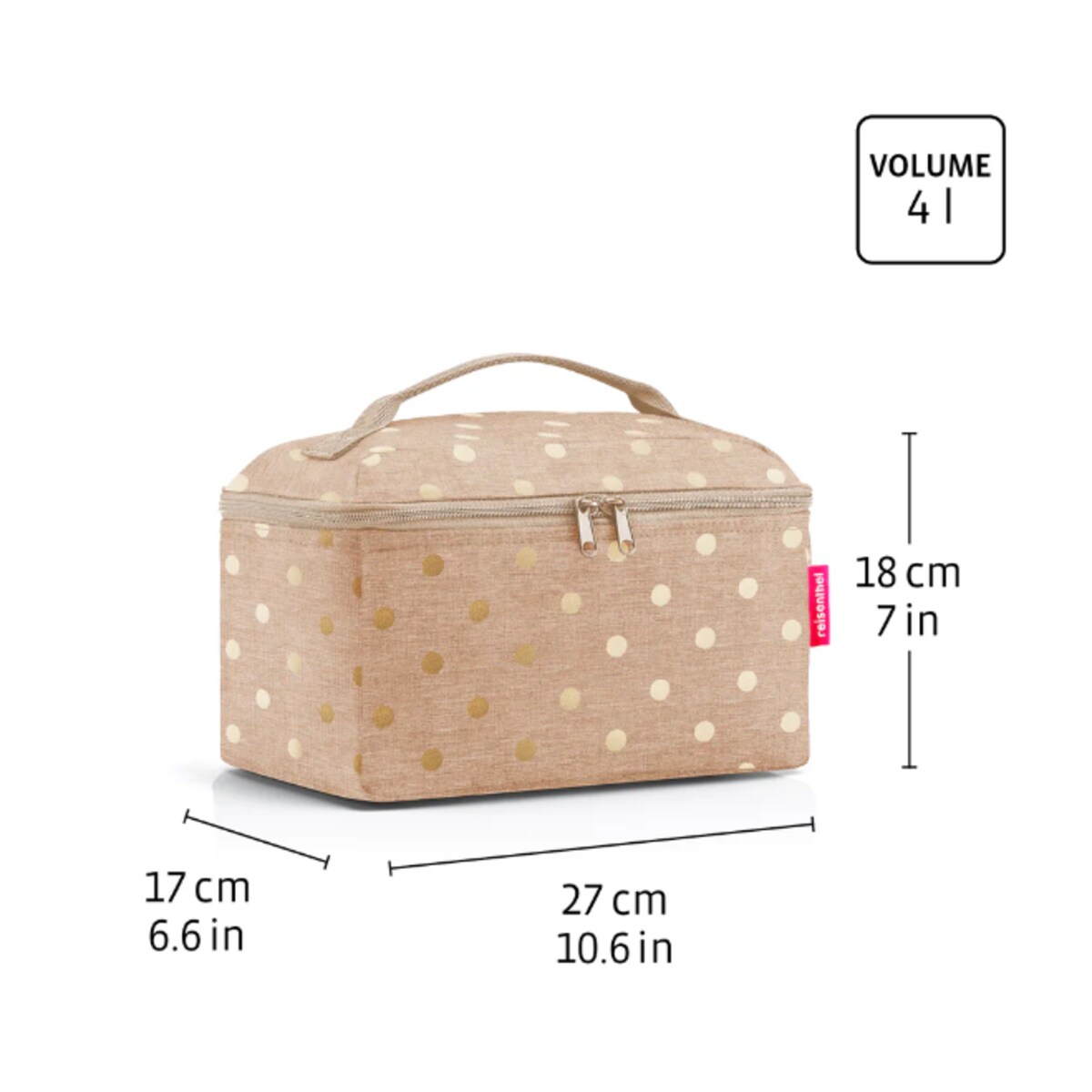 Kosmetyczka BEAUTYCASE zestaw, leo macchiato