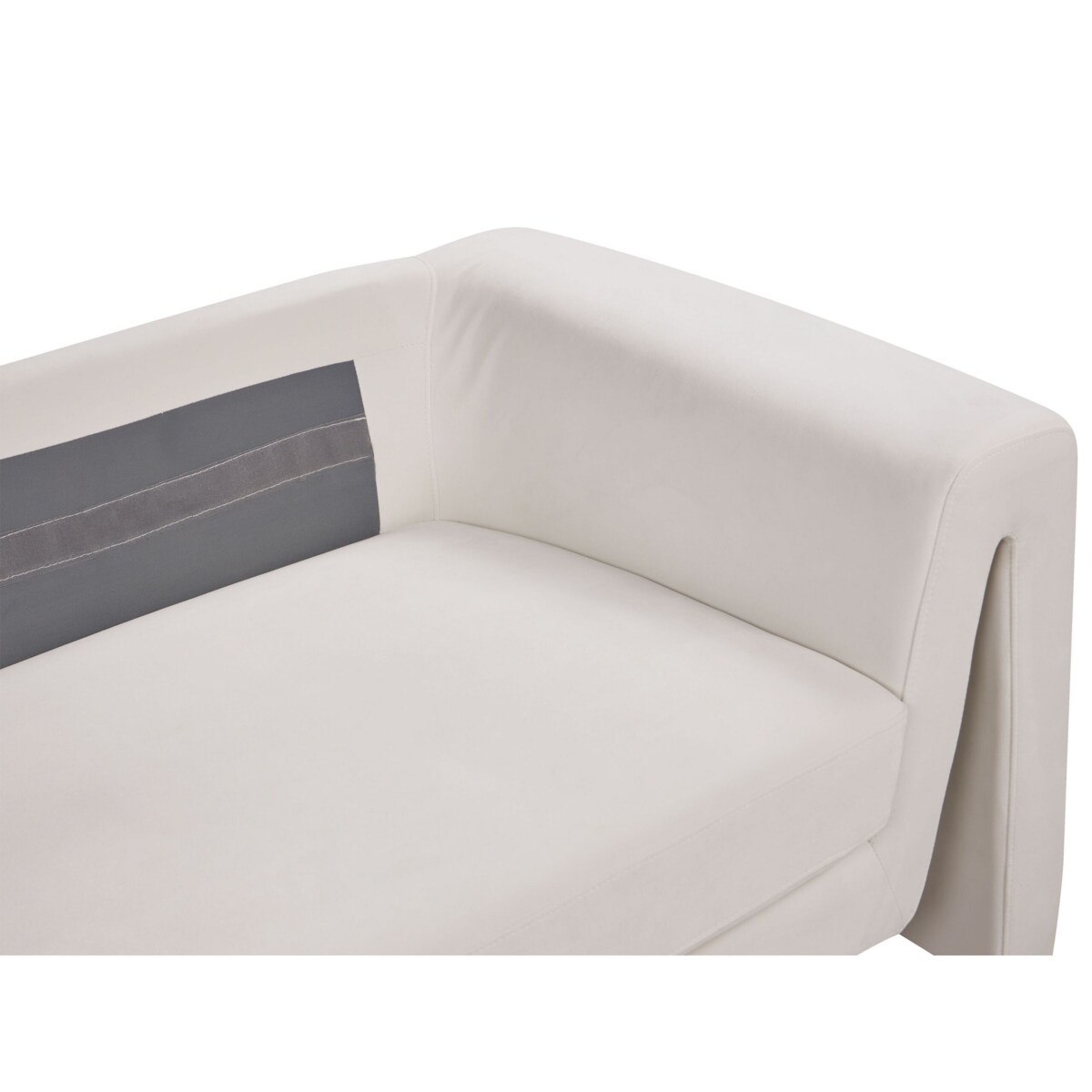 Sofa welurowa jasnobeżowa MAUNU